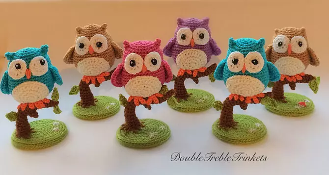 Owl Crochet sa shemom i opis glavne klase