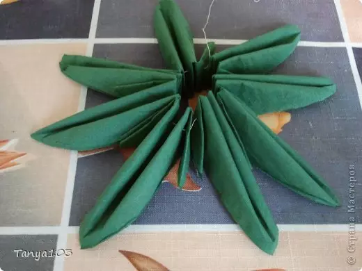 來自餐巾紙的菠蘿自己做到了：一個方案，逐步的照片和視頻