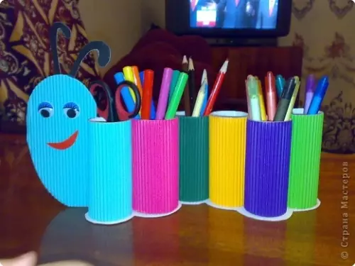 Gelas kanggo pensil nganggo tangan saka kertas kanthi video