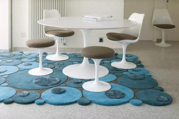 Escolla unha alfombra para a comedor: Consellos e ideas de interiores (52 fotos)