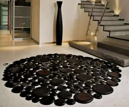 Овални и кръгли килими в интериора (30 снимки)