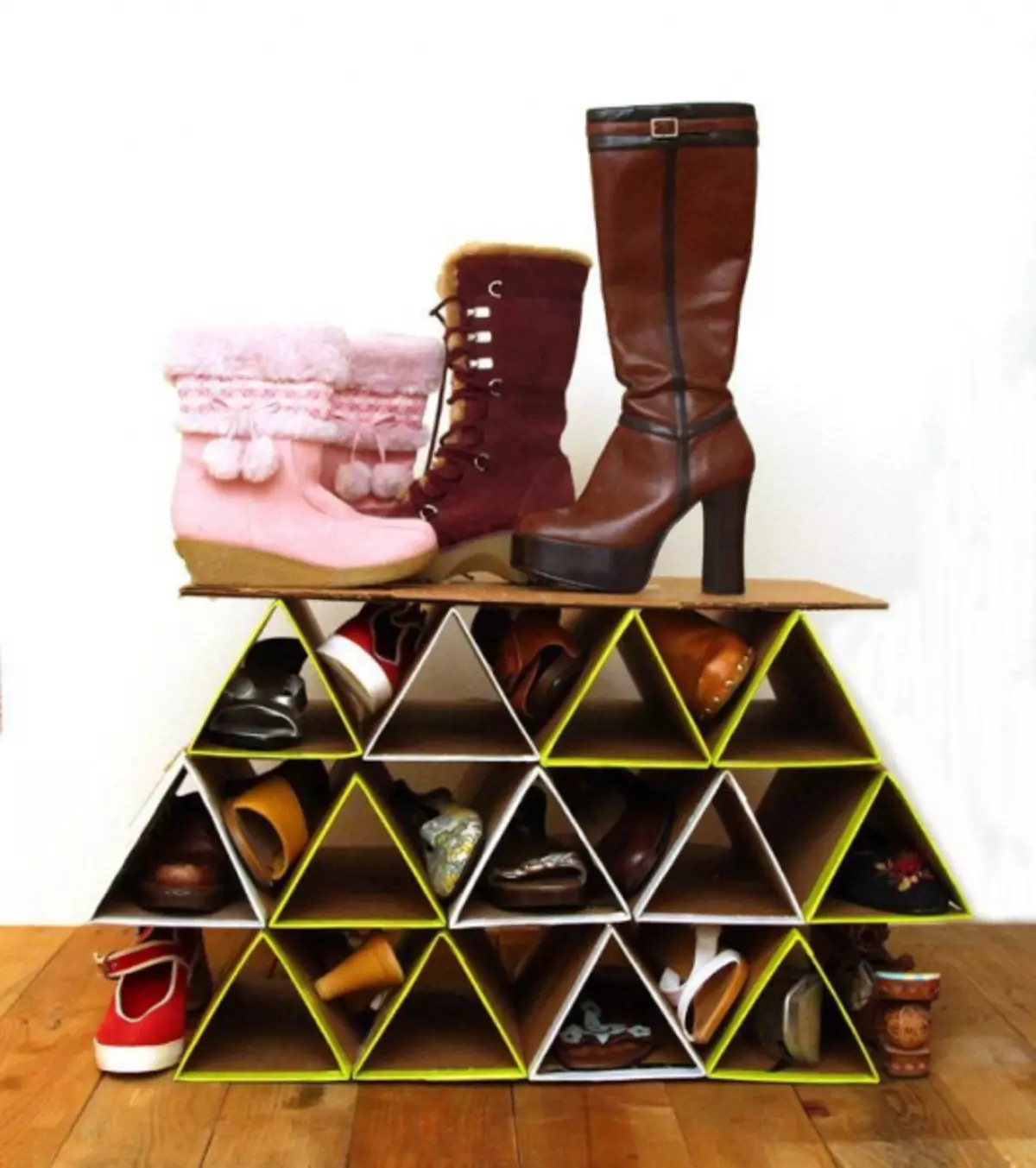 Підставка для взуття своїми руками з дерева з фото і відео