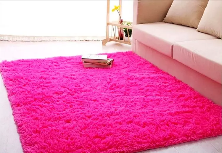 Bright carpet in the interior: how easy and easy to bring paints into your apartment (37 photos)