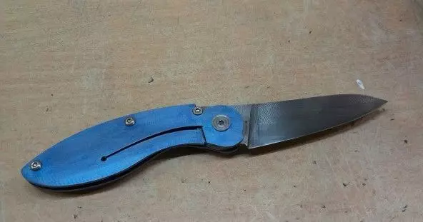 Ganivet plegable casolà amb les seves pròpies mans (manual, pas a pas, foto)