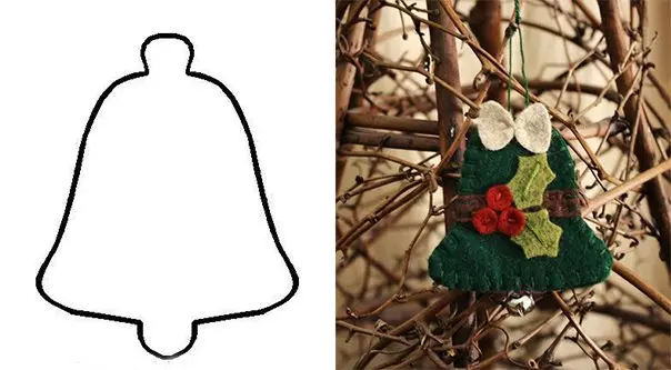 محسوس کر کے کرسمس کے کھلونے خود کو کرتے ہیں: تصاویر کے ساتھ پیٹرن