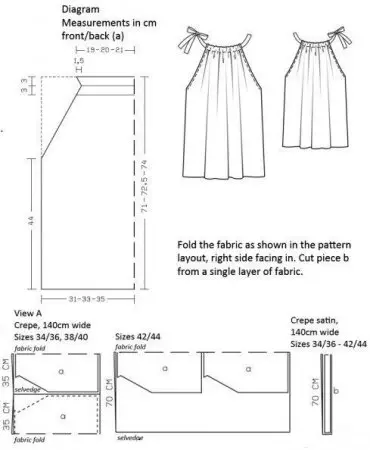 How to sew summer top do it yourself: sewing pattern