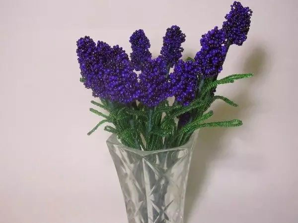 Lavender lavender schememe: kalasi ya master ndi zithunzi ndi kanema