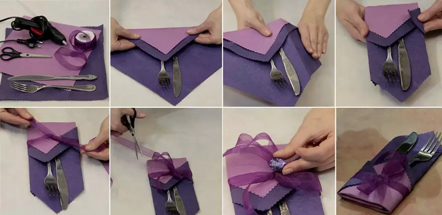 Kako zložiti vrečko za instrumente iz prtica