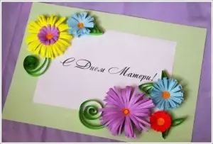Gifts Mama do it yourself from colored paper on March 8