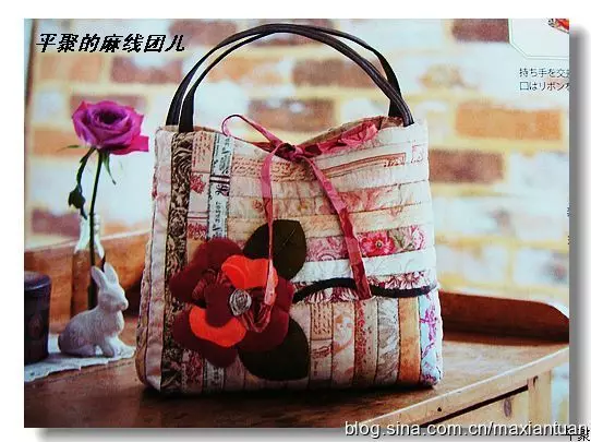 Mga bag sa Patchwork gikan sa mga magasin sa Hapon - usa ka dako nga pagpili sa mga ideya