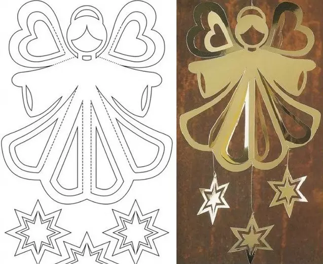 Papier engel patroon