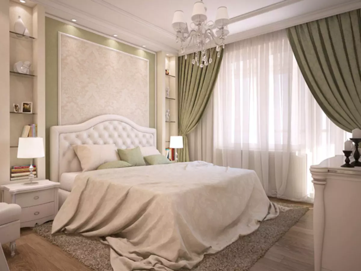 Moderne ideer til at vælge gardiner i soveværelset