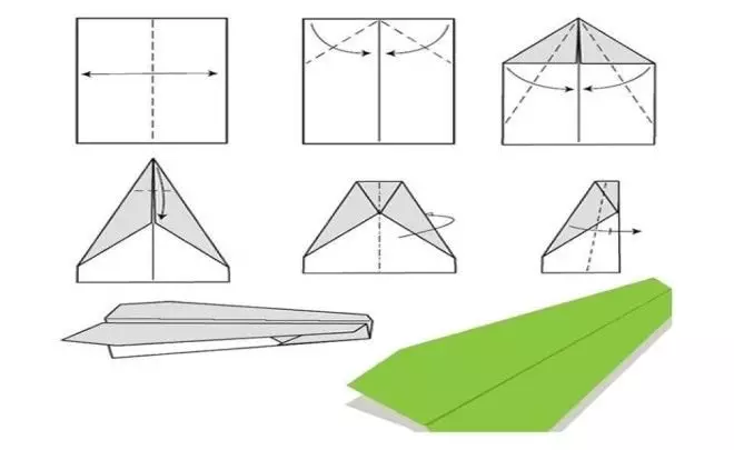 Cara Membuat Pesawat Kertas - Instruksi, Foto