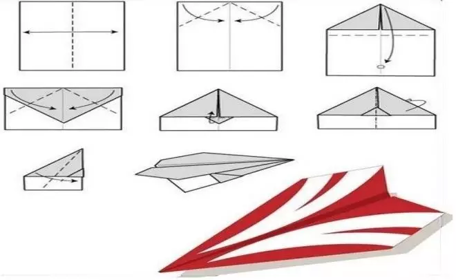 Kako narediti papirno letalo - navodila, fotografija