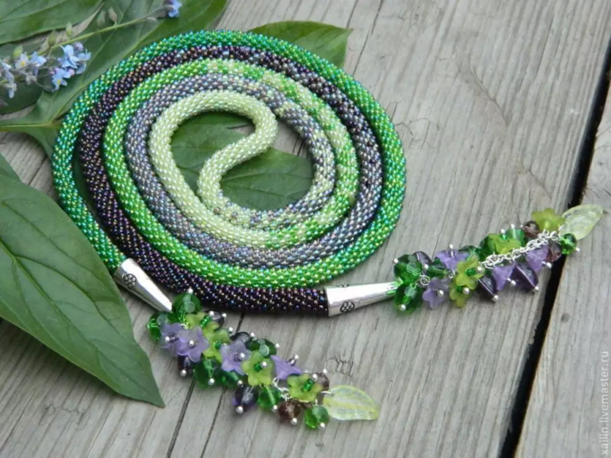 Lariat of beads for beginners: master class with photos and videos