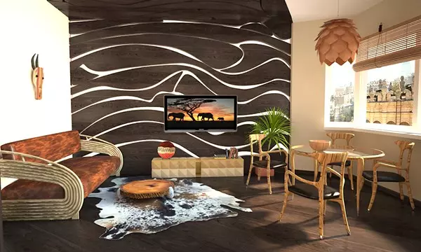 Gaya Afrika di interior apartemen (50 foto)