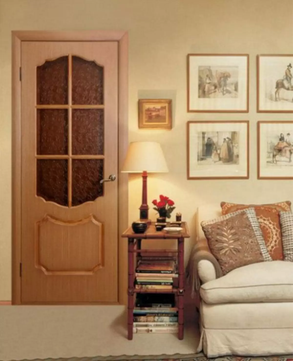 מודלים של דלתות interroom צבע קפוצ'ינו