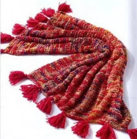 Knipted Decken fir Neibänner mat Schemaen an Beschreiwunge: Crochet a Strécken Schema