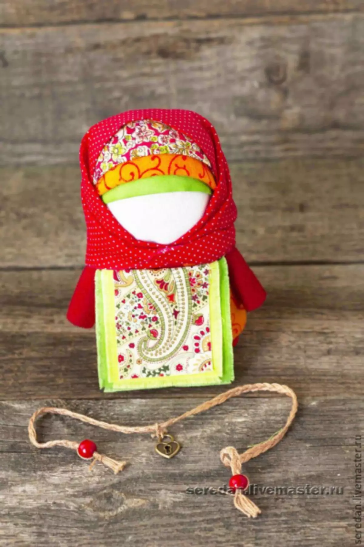 Russian folk doll from threads: master class with photo