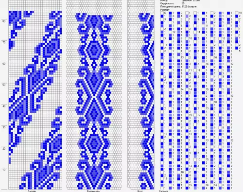 Bead Necklace and Beads: Weaving Scheme for Beginners.