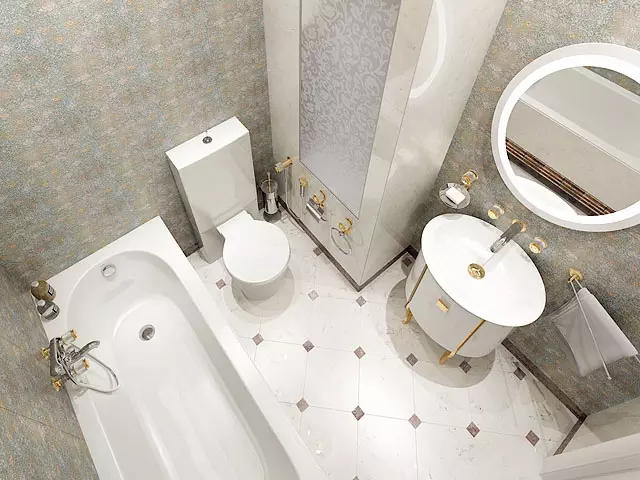 Dizajn kupaonice 4 m2