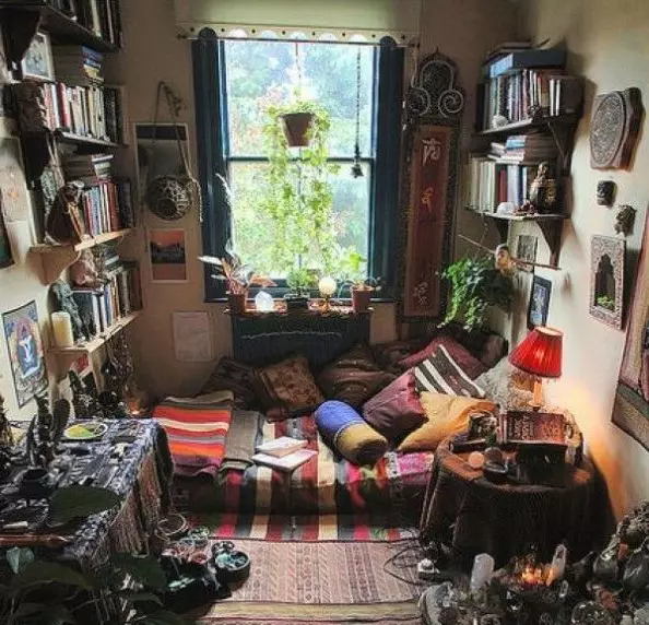 拓扑风格在室内：波希米亚房屋和公寓和纺织品使用规则（38张照片）