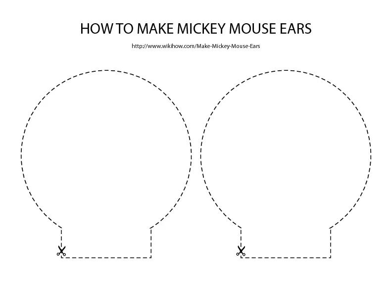 Uši Mickey Mouse to sami za dívku: Photo Caps