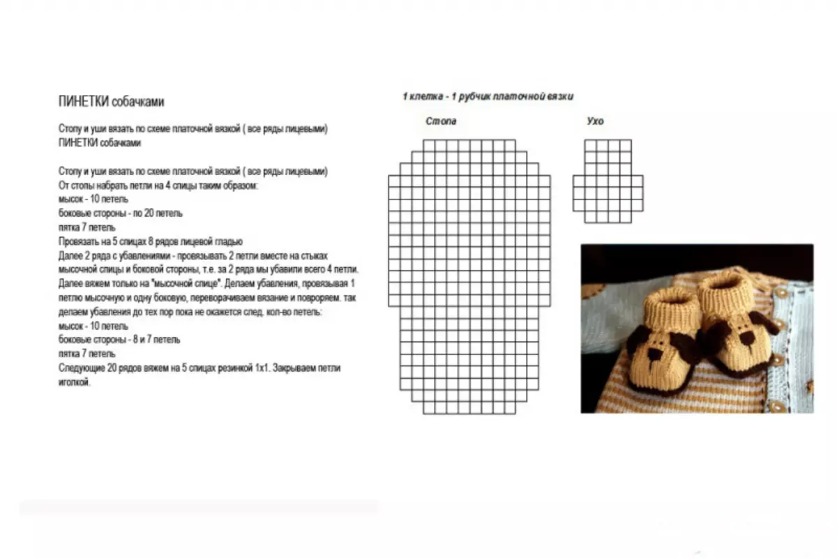 Booties با صنایع دستی بافندگی: طرح های بافندگی با توضیحات، ویدئو از کلاس استاد گام به گام از booties بر روی دو spokes