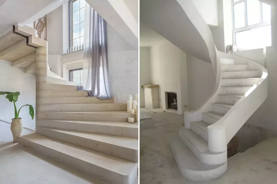 Monolitne ojačane betonske stopnice