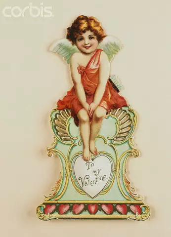 Vintage vykort Alla hjärtans dag