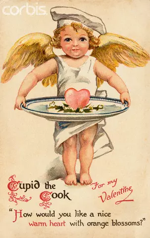 As tarxetas postais de Vintage Valentine's Day