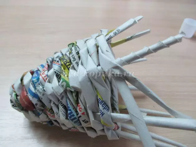 Horn of abundance do it yourself from newspaper tubes with photos and videos