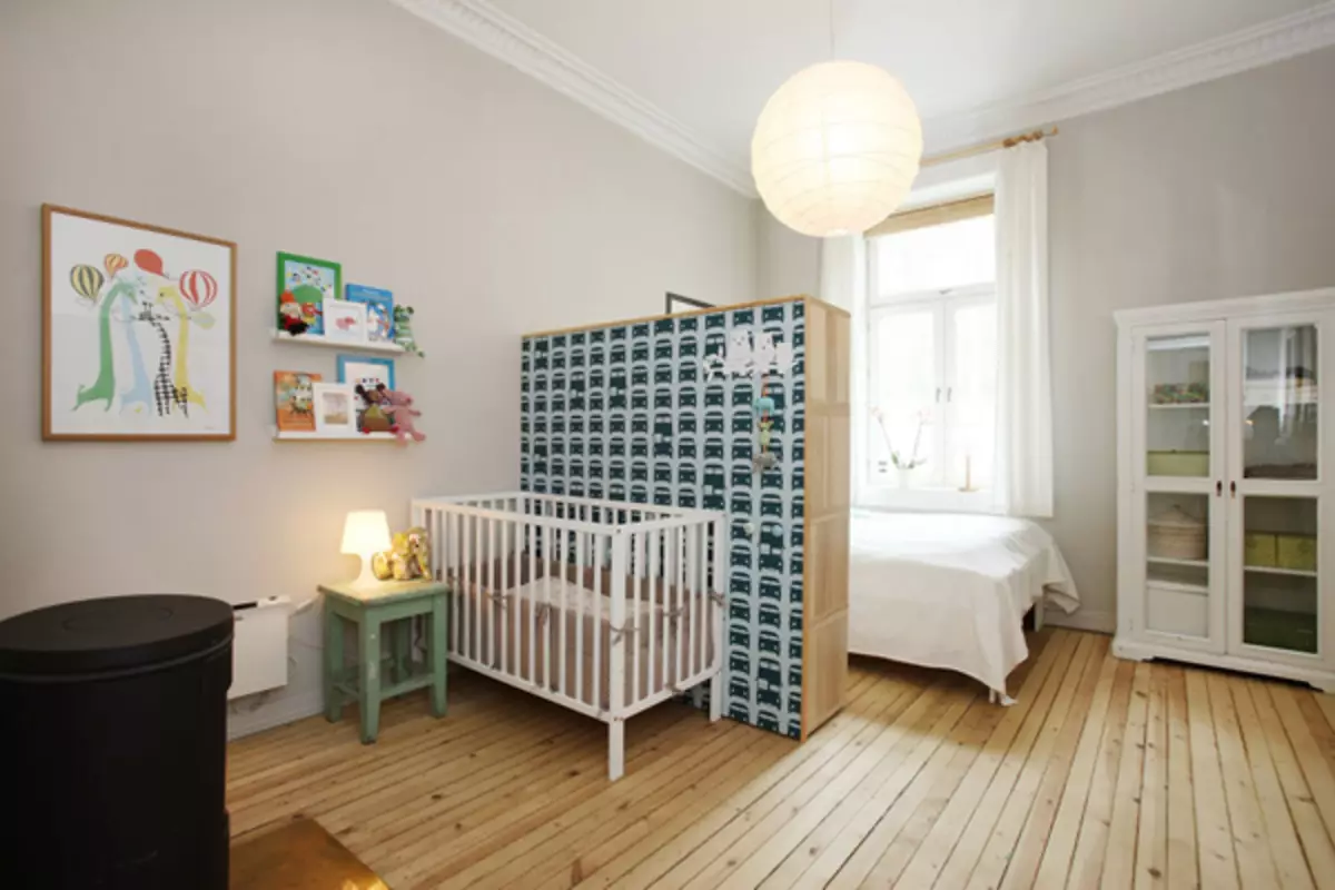 Come evidenziare una zona per un bambino in un appartamento con una camera?