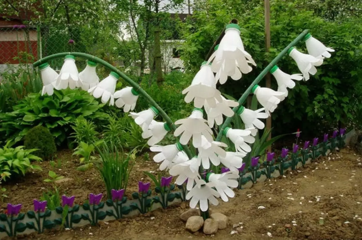 Plastic Bottle Bells for Garden: Master Class with Photo