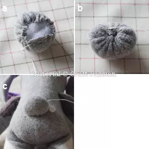 Como fazer um coelhinho com as mãos de tópicos e do tecido