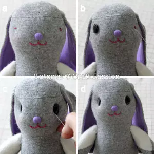 Bagaimana Membuat Bunny Dengan Tangan Anda Dari Thread Dan Dari Fabrik