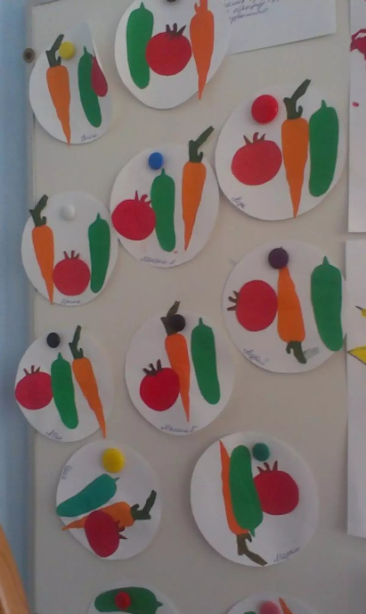 Påføring av grønnsaker i forberedende gruppe: Maler med bilder og video