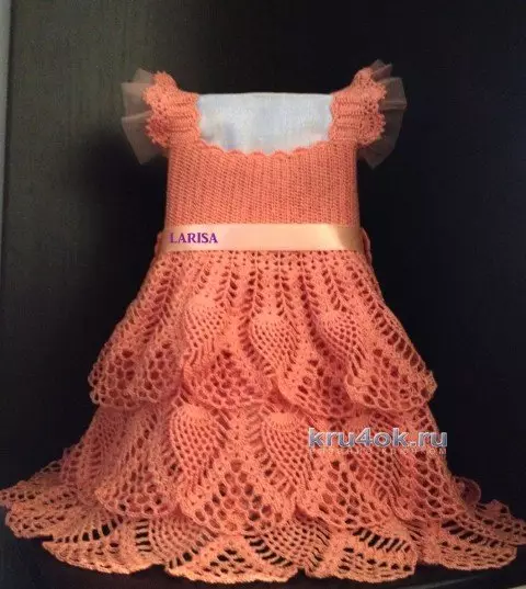 Crochet pikeun awéwé: ideu pikeun budak papakéan usum panas dugi ka 2 taun sareng 6-7 taun sareng skéma