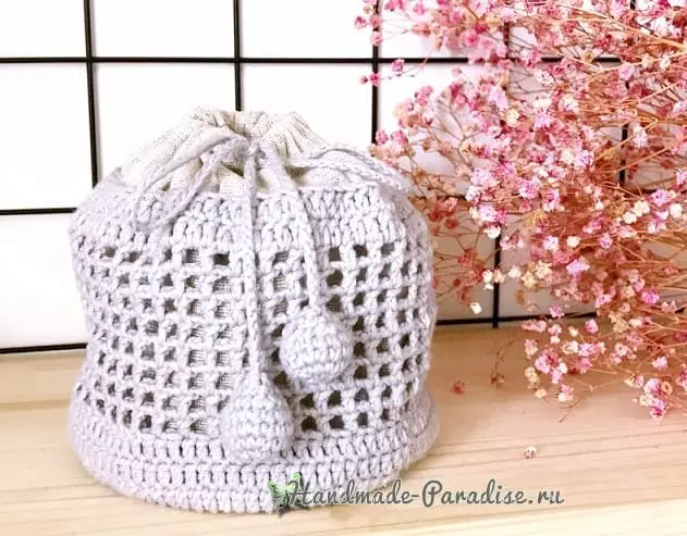 Crochet બેગ. વણાટ યોજનાઓ