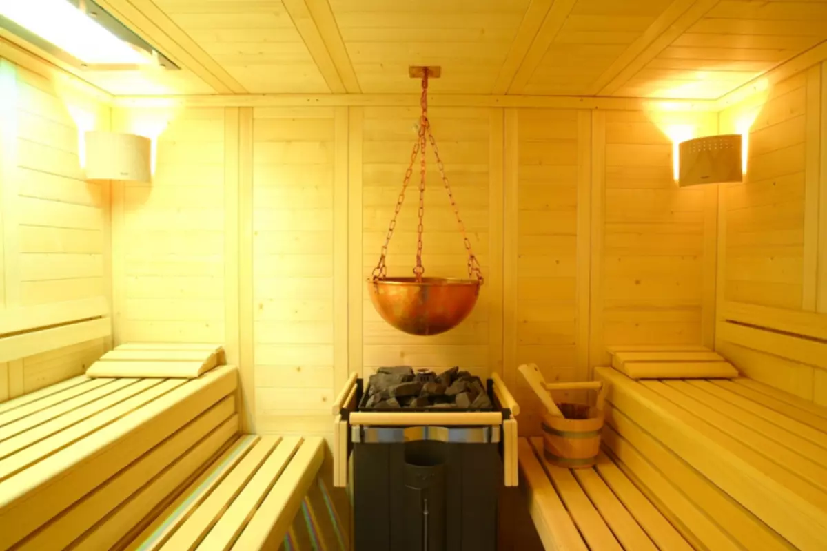 Lokaal fan 'e sauna: Kies it materiaal