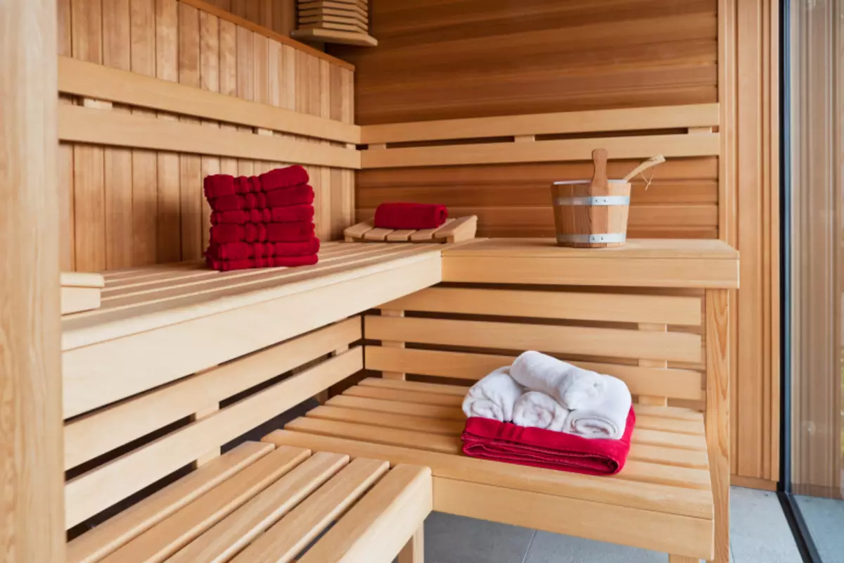 Papan ing sauna sauna: milih materi