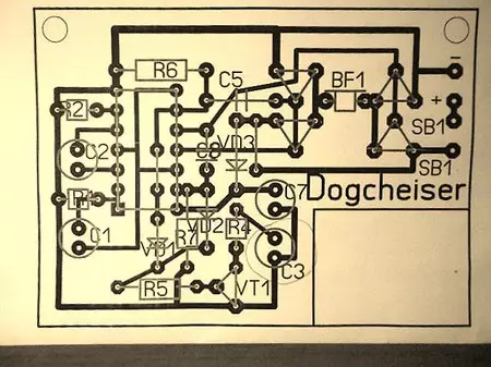 Homemade ultrasonic dog scan.
