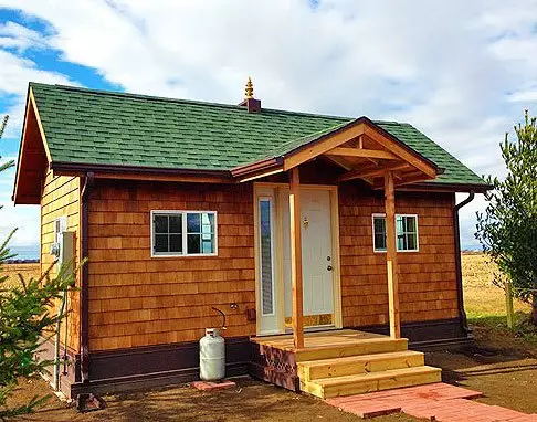 Батько і син побудували затишний маленький будиночок 18 кв м для простого життя