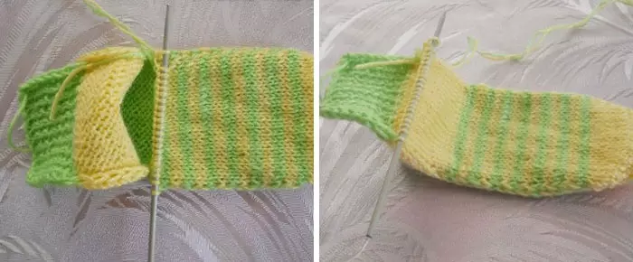 Calcetines Agujas para bebés para principiantes: Cómo atar calcetines suaves para recién nacidos por foto y video