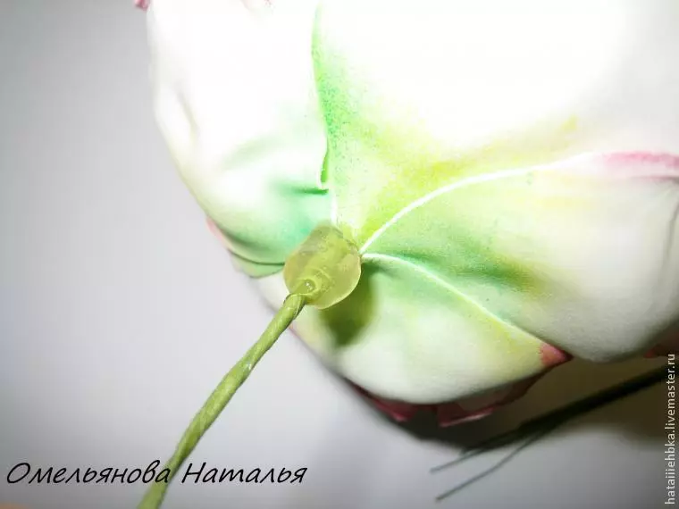 Foamiran hairpin: master class with video and photo roses