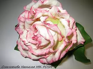 Foamiran Hairpin: видео жана сүрөт розалары менен мастер-класс