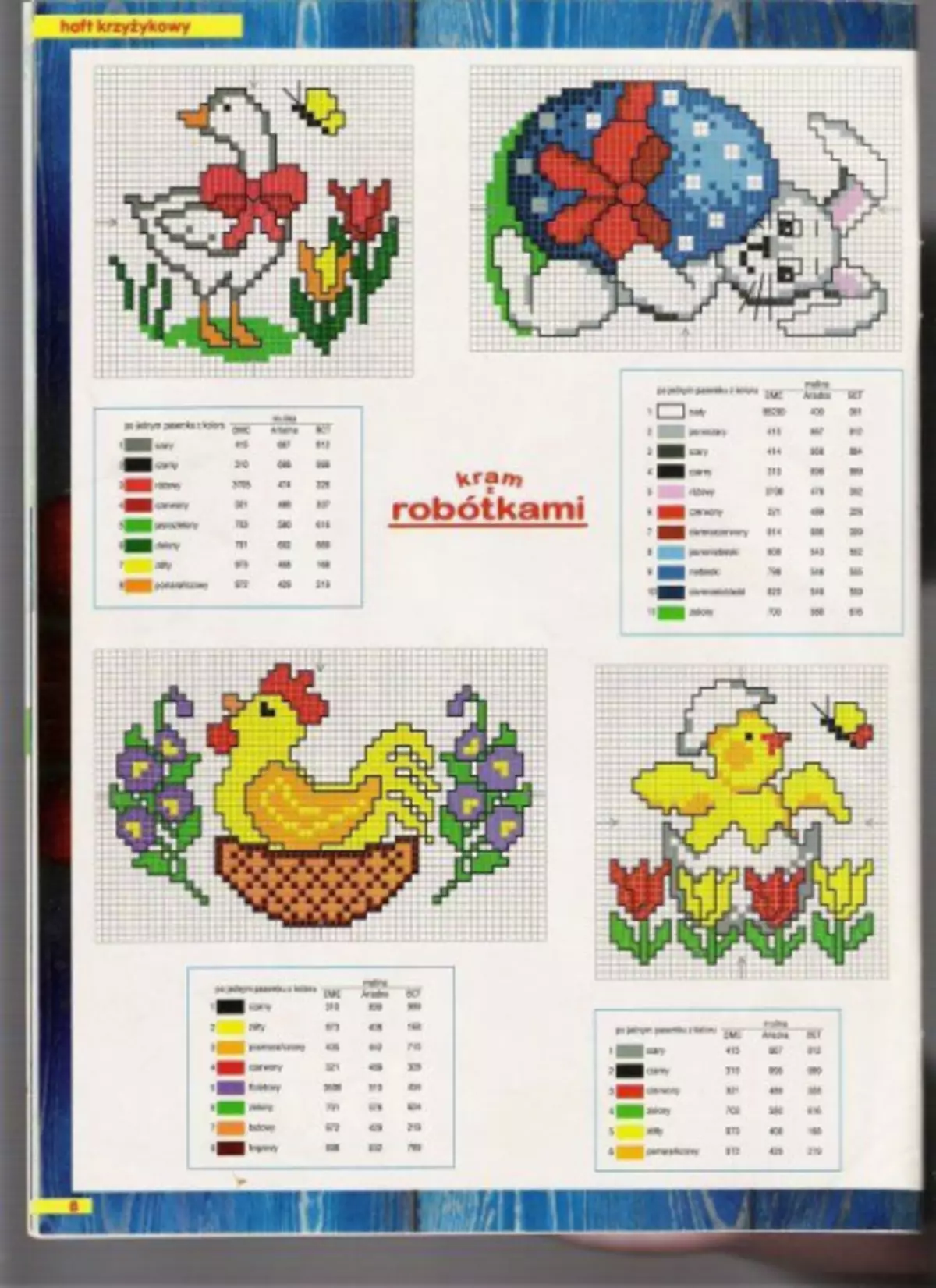 Embroidery სქემები სააღდგომო კვერცხები