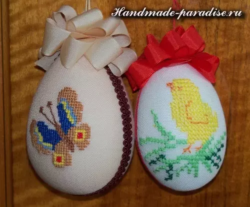 Esquemas de bordados para ovos de Pascua