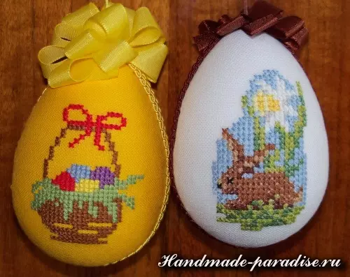 Esquemas de bordados para ovos de Pascua