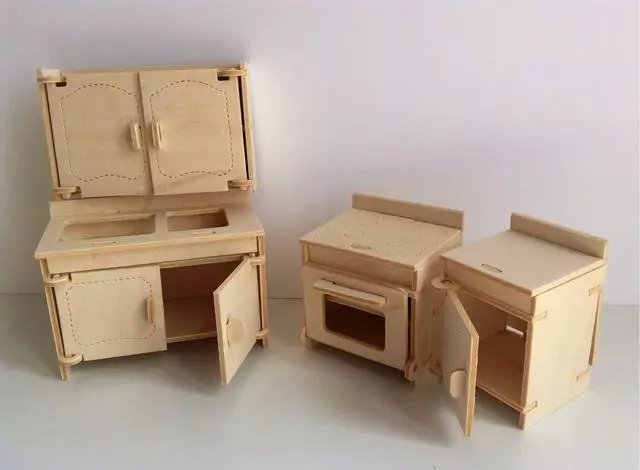Toy furniture with your own hands from plywood and from a tree with a photo